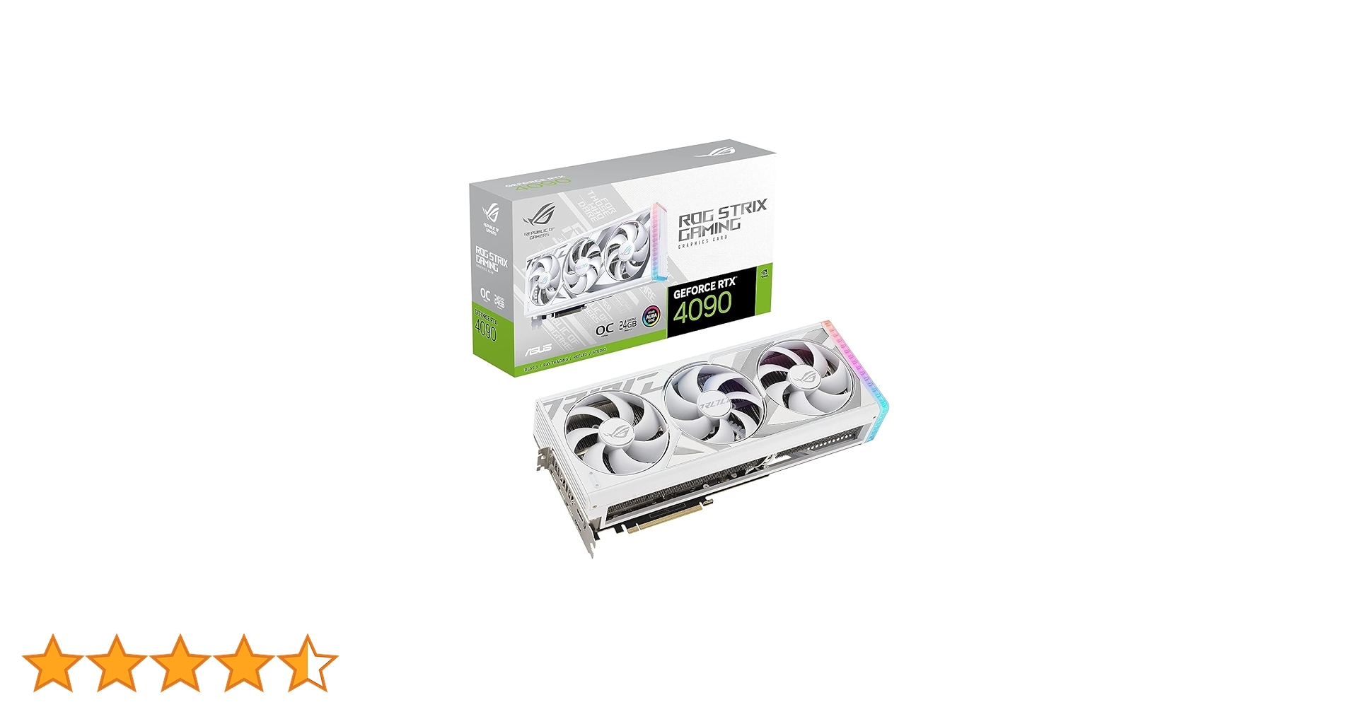 ASUS ROG STRIX GeForce RTX 4090 ホワイト OC ASUS ROG Strix GeForce RTX™ 4090 White OC Edition Gaming